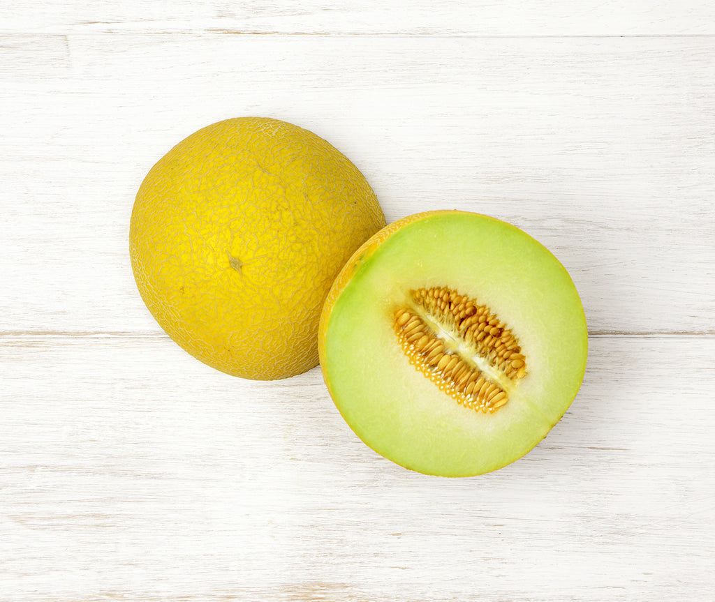 One sliced Galia Melon locally sourced and perfect for your customised Fruit Box