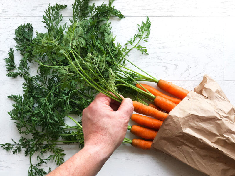 One bunch of carefully hand-picked Carrots locally sourced for your customised Vegetable Box