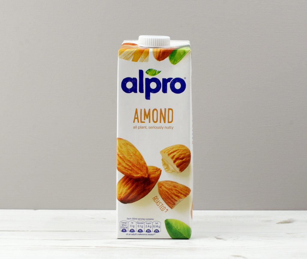 Alpro Almond milk carton