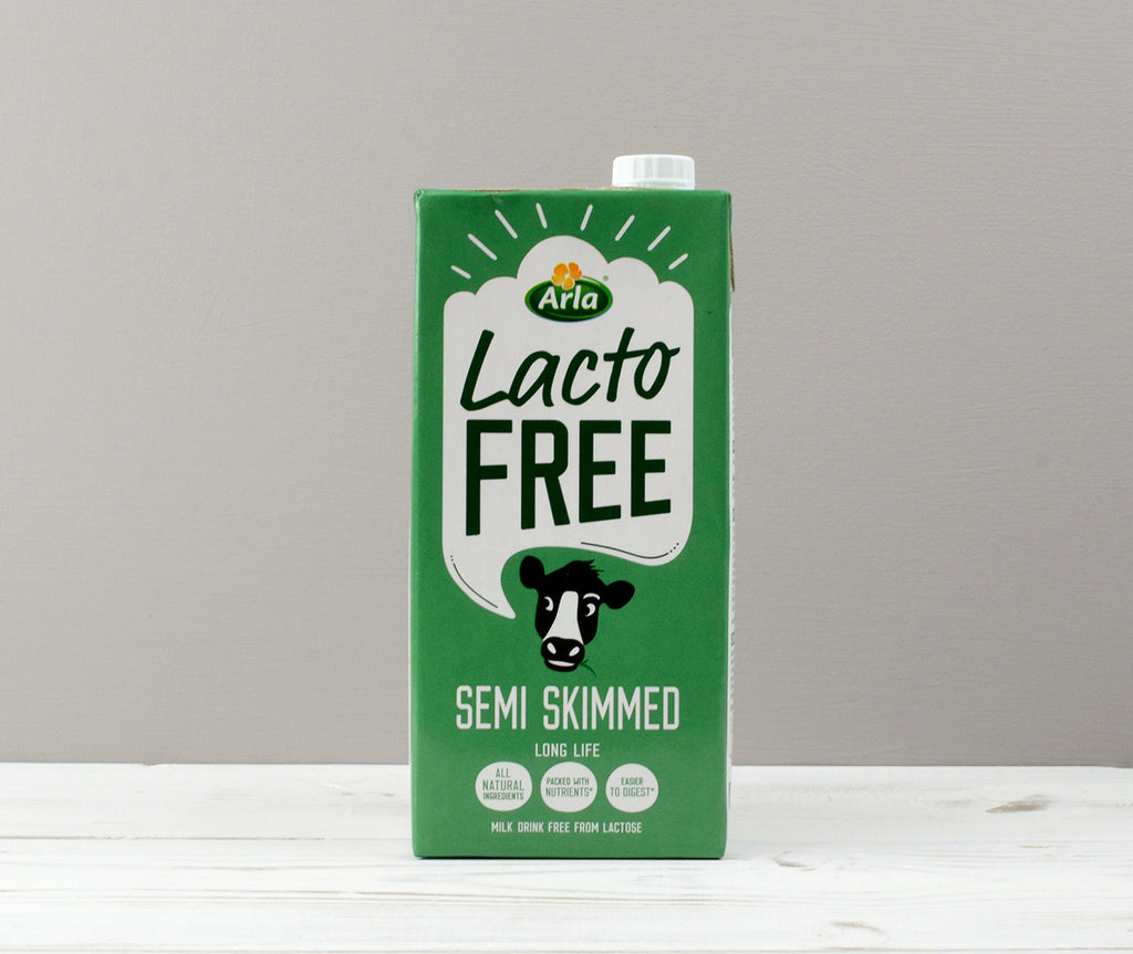 Arla Lactose-free semi-skimmed milk in green carton