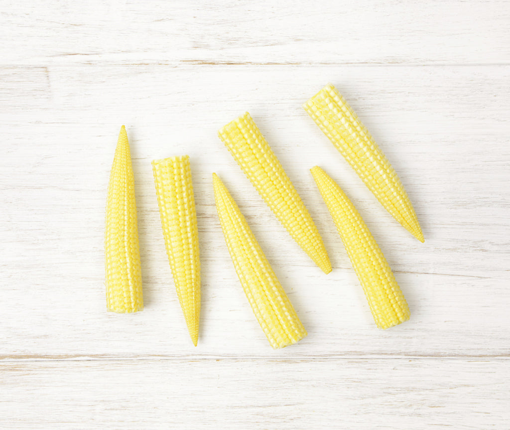 One pack of baby corn for a custom Vegetable box delivery