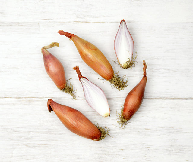 Three sliced Banana Shalots for Home and Office Delivery