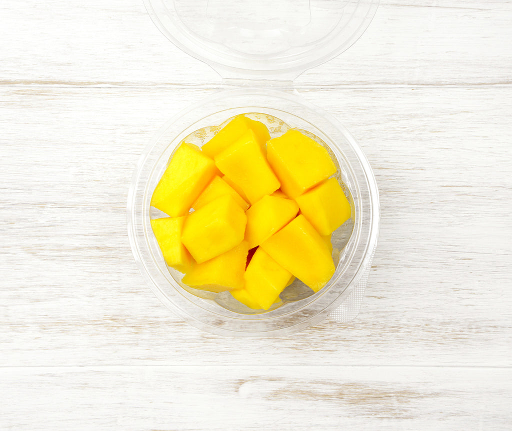 One cup of Chopped Mangos locally sourced and perfect for your customised Fruit Box