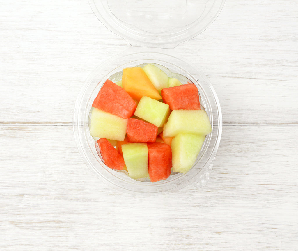 One cup of mixed Chopped Melon locally sourced and perfect for your customised Fruit Box