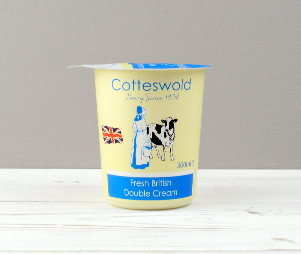 Cotteswold Fresh British Double Cream in a tub ready for Home Delivery