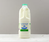 Cotteswold 2 litres of Semi Skimmed milk carton with a green cap ready for Home Delivery