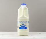 Cotteswold 2 litres of whole milk carton with blue cap ready for Home Delivery
