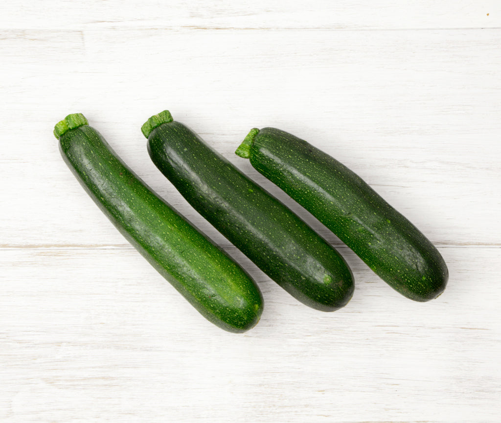 Three large Courgettes locally sourced and perfect for your customised Vegetable Box