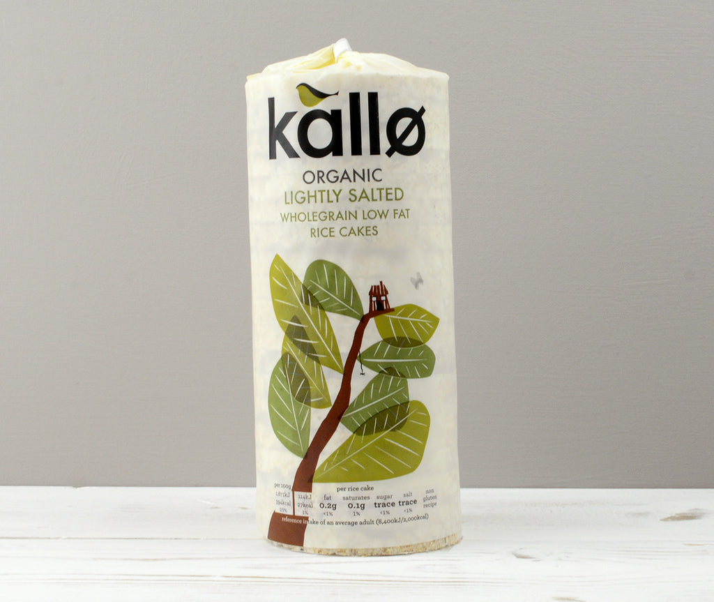 One packet of Kallo Organic Lightly salted Wholegrain Low Fat Rice Cakes ready for Home Delivery