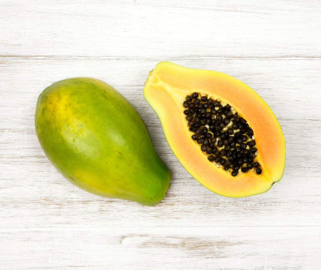 One sliced Large Papaya locally sourced and perfect for your customised Fruit Box