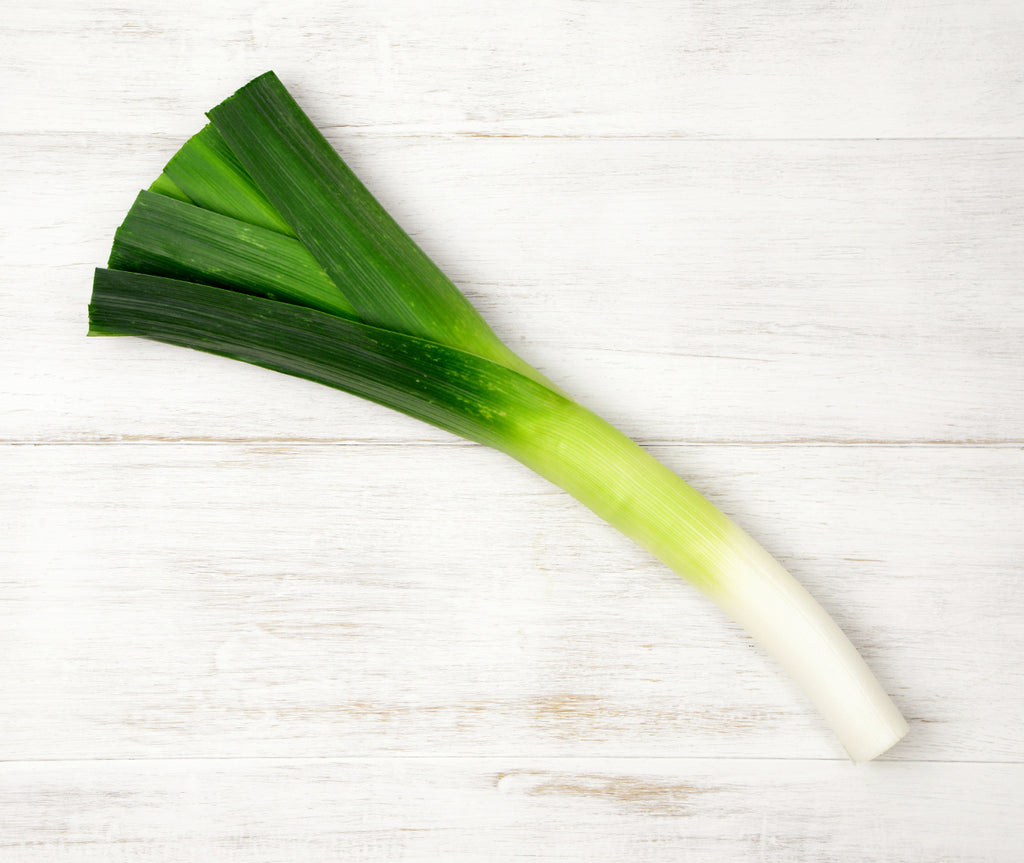 One hand-picked Leek locally sourced and perfect for your customised Vegetable Box