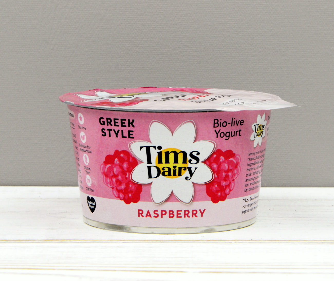 London Dairy Raspberry Order 125g of Tims Dairy Low Fat Yogurt Raspberry Online – Fruit 4 London
