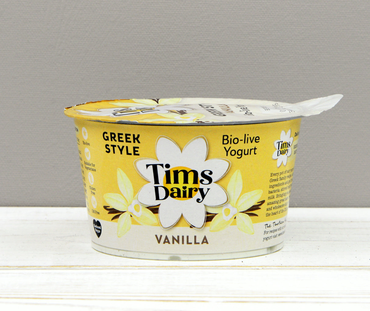 Tims Dairy Greek Style Vanilla Yogurt (175g)